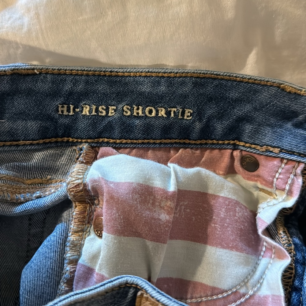 American Eagle Hi-Rise Shortie Stars and Stripes Cut-Off - Picture 6 of 7